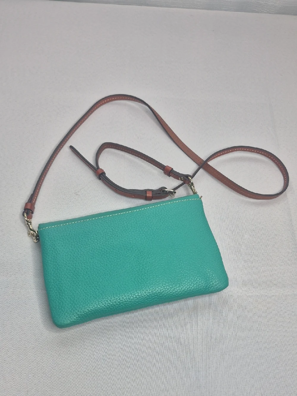 Dooney & Bourke Teal Leather Crossbody Bag NWOT